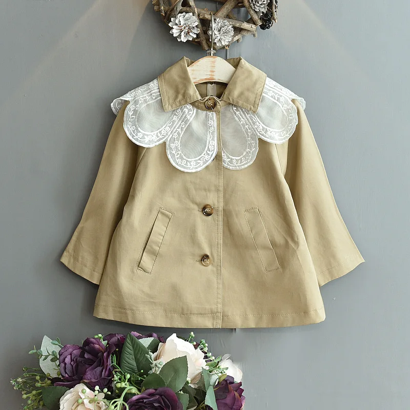 Fall girls jackets Girls windbreaker 2022 new spring autumn fashion lace lapel long-sleeved kids toddler jacket girls coats 2-6Y
Fall girls jackets Girls windbreaker 2022 new spring autumn fashion lace lapel long-sleeved kids toddler jacket girls coats 2-6Y