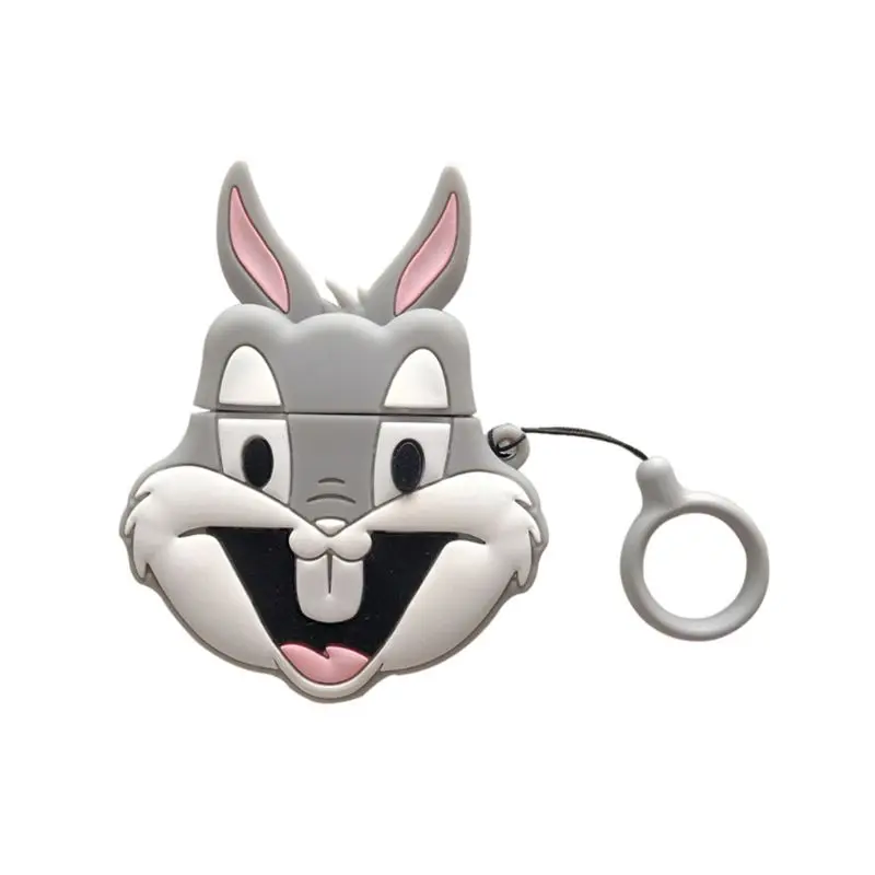 Lovely Rabbit Animal Pattern Protective Case Shockproof Soft Silicone Cover Skin Protector with Lanyard for Airpods 1/2 Charging
Lovely Rabbit Animal Pattern Protective Case Shockproof Soft Silicone Cover Skin Protector with Lanyard for Airpods 1/2 Charging