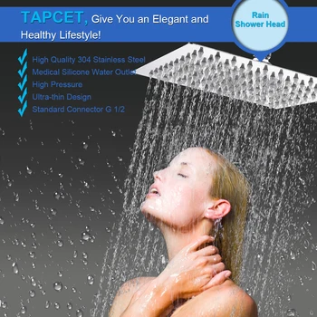 Ultra-thin Stainless Steel High Pressure Shower Head Top Over Head Water Saving Bathroom Shower Sprayer Rainfall Shower
Ultra-thin Stainless Steel High Pressure Shower Head Top Over Head Water Saving Bathroom Shower Sprayer Rainfall Shower