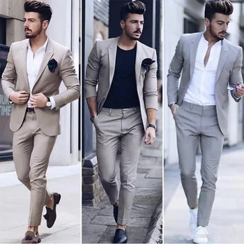 Latest Design Mens Dinner Prom Party Suit Groom Tuxedos Cheap Two Pieces Groomsmen Wedding Suits Custom Made (Jacket+Pants)
Latest Design Mens Dinner Prom Party Suit Groom Tuxedos Cheap Two Pieces Groomsmen Wedding Suits Custom Made (Jacket+Pants)