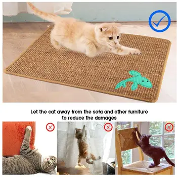 Natural Sisal Cat Scratching Post Mat Anti Slip Cat Scratch Pad Grinding Claws Protecting Furniture Foot Chair Protector Pad
Natural Sisal Cat Scratching Post Mat Anti Slip Cat Scratch Pad Grinding Claws Protecting Furniture Foot Chair Protector Pad
