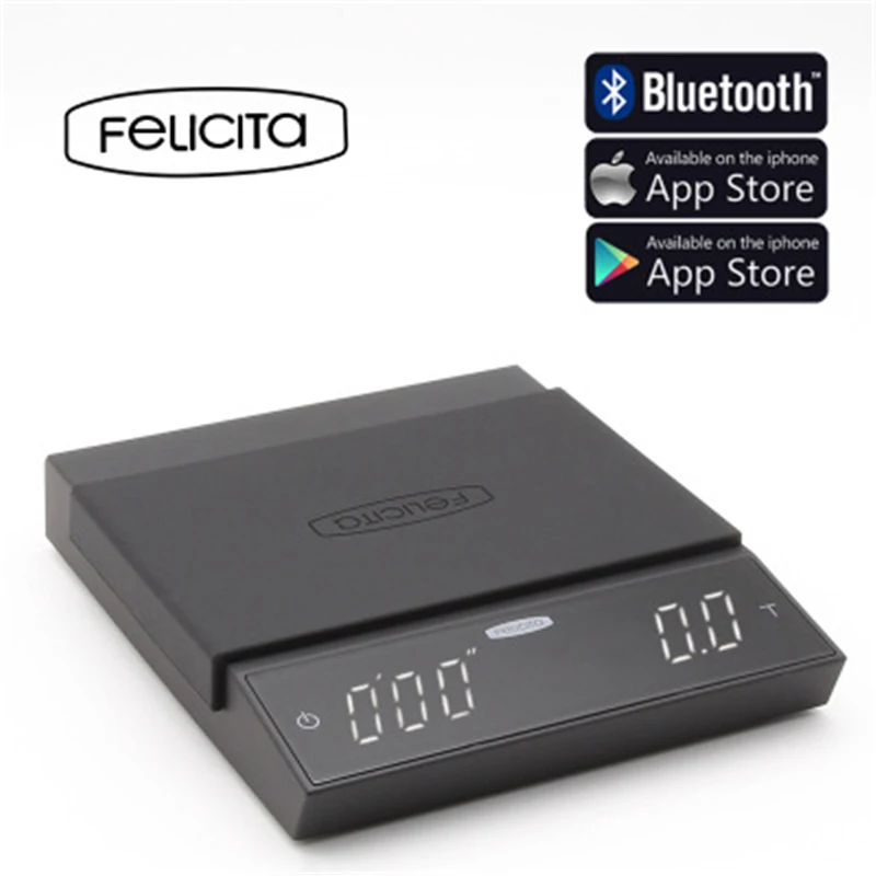 Felicita Incline Coffee Scale With Bluetooth Smart Digital Coffee Scales with Timer Electronic Drip Coffee Scale Kitchen Scale
Felicita Incline Coffee Scale With Bluetooth Smart Digital Coffee Scales with Timer Electronic Drip Coffee Scale Kitchen Scale