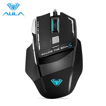 AULA S12 Professional Wired USB Gaming Mouse 7 Buttons 3500DPI Adjustable LED Backlight Optical Computer Mause for Desktop PC
AULA S12 Professional Wired USB Gaming Mouse 7 Buttons 3500DPI Adjustable LED Backlight Optical Computer Mause for Desktop PC