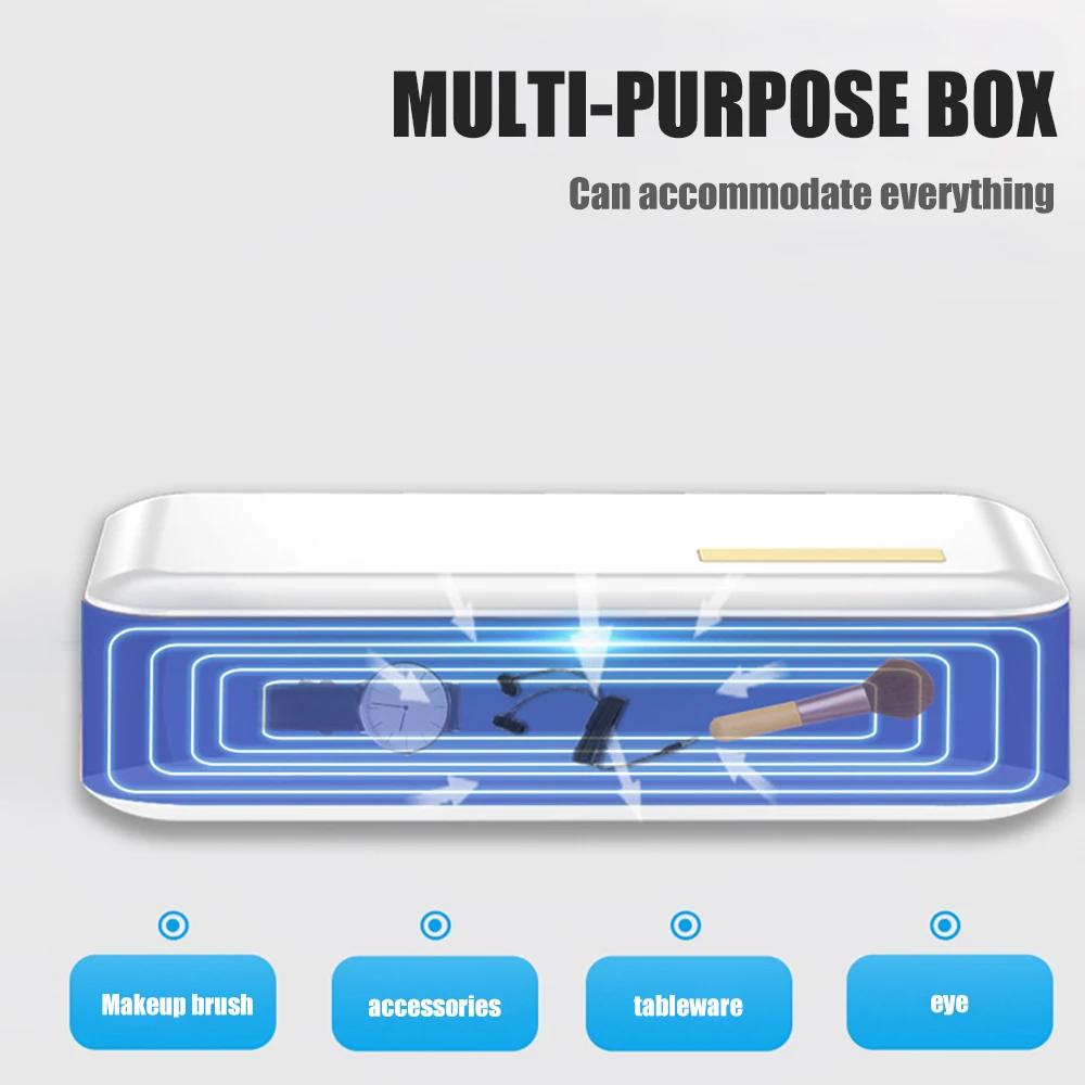 Hot New Multifunctional UV Sterilizer Box Personal Cleaner UV LED Nail Tweezers Disinfector Box For Mask Phone Jewelry Underwear
Hot New Multifunctional UV Sterilizer Box Personal Cleaner UV LED Nail Tweezers Disinfector Box For Mask Phone Jewelry Underwear