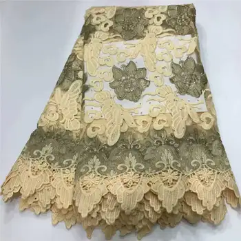 Beige African Lace Fabric 2020 High Quality Embroidered Lace Fabric Wholesale French Tulle Lace Fabric For African Dress 1500
Beige African Lace Fabric 2020 High Quality Embroidered Lace Fabric Wholesale French Tulle Lace Fabric For African Dress 1500
