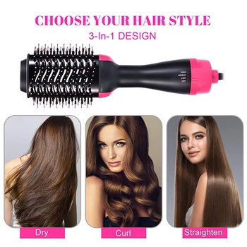 Hair Dryer Brush Hot Air Curling Comb One Step Hair Dryer & Volumizer Blow Styler Curls Electric Negative Ion Hair Blow Brush
Hair Dryer Brush Hot Air Curling Comb One Step Hair Dryer & Volumizer Blow Styler Curls Electric Negative Ion Hair Blow Brush