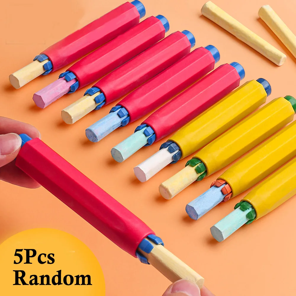5Pcs/pack Non-Toxic Chalk Holder Chalk Extension Clip Colorful Chalk Clip Teaching Holder For Teacher Children Kawaii Stationery
5Pcs/pack Non-Toxic Chalk Holder Chalk Extension Clip Colorful Chalk Clip Teaching Holder For Teacher Children Kawaii Stationery
