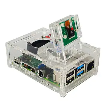 New High Quality Acrylic Shell Fixed Camera Bracket Protective Case Suitable For Raspberry Pi 4th Generation 4B
New High Quality Acrylic Shell Fixed Camera Bracket Protective Case Suitable For Raspberry Pi 4th Generation 4B