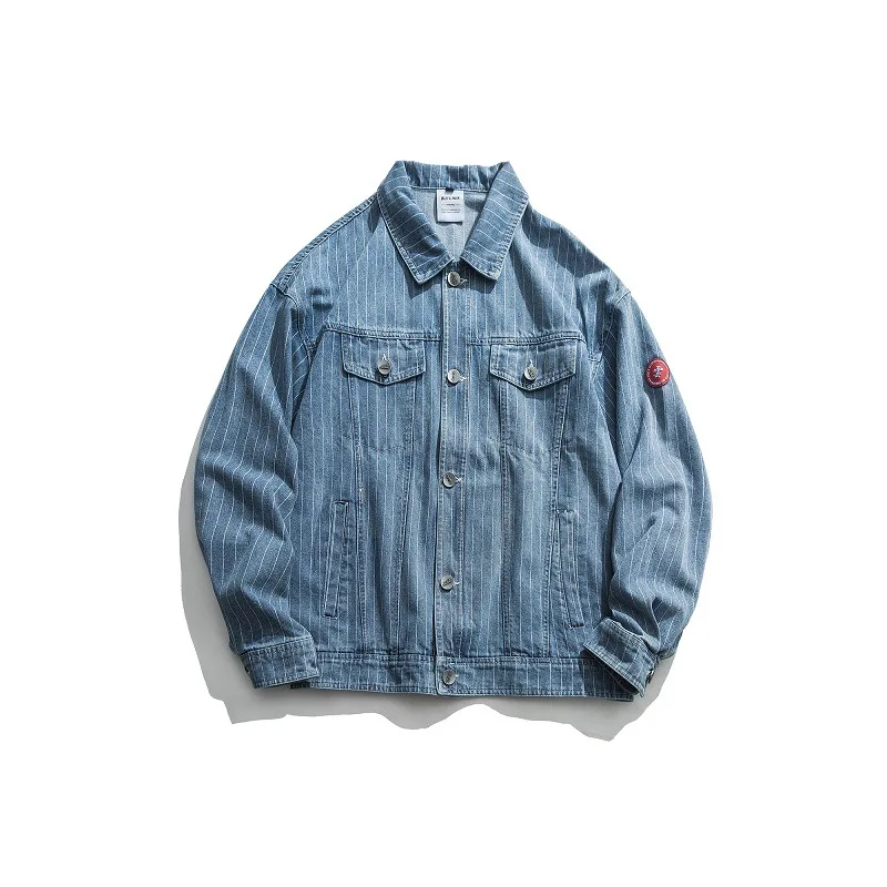 City Where the Product 2020 Spring New Style Japanese-style Retro Denim Jacket Men's Stripes Multi-pockets Men'S Wear
City Where the Product 2020 Spring New Style Japanese-style Retro Denim Jacket Men's Stripes Multi-pockets Men'S Wear