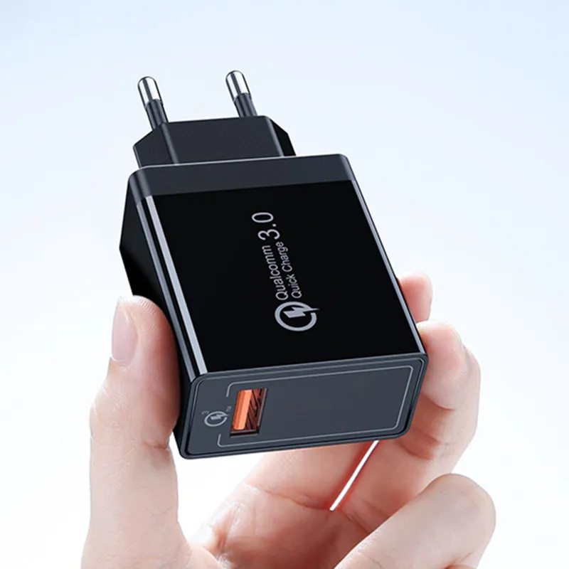 EU Plug Charger USB Mobile Phone Charging Plug QC 3.0 Fast Charging Head Mobile Phone Charging Plug for Mobile Phone Tablet
EU Plug Charger USB Mobile Phone Charging Plug QC 3.0 Fast Charging Head Mobile Phone Charging Plug for Mobile Phone Tablet