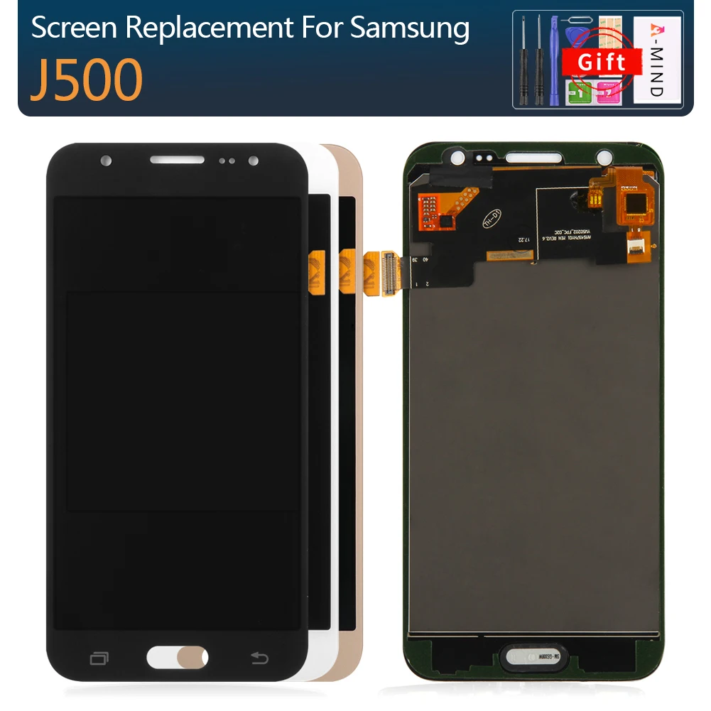 For Samsung Galaxy J500F J5 2015 J500 J500H LCD Display Touch Screen Digitizer Assembly Tested Adjust Brightness LCD Replacement
For Samsung Galaxy J500F J5 2015 J500 J500H LCD Display Touch Screen Digitizer Assembly Tested Adjust Brightness LCD Replacement
