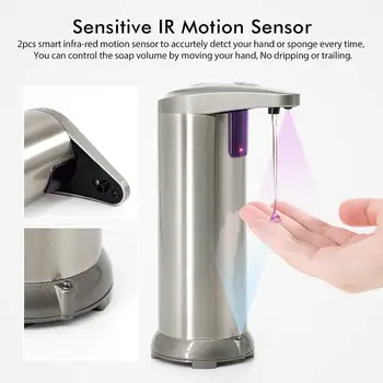 Touchless Automatic Soap Dispenser,Upgraded Waterproof Base,Infrared Sensor Stainless Steel Hands-free Auto Hand Soap Dispenser
Touchless Automatic Soap Dispenser,Upgraded Waterproof Base,Infrared Sensor Stainless Steel Hands-free Auto Hand Soap Dispenser