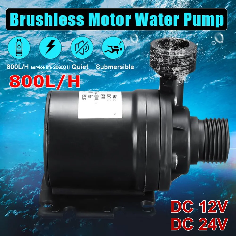 Portable Mini 800L/H DC 12V 24V Solar Brushless Motor Water Circulation Water Pump Brushless Motor Ultra-quiet Submersible Pump
Portable Mini 800L/H DC 12V 24V Solar Brushless Motor Water Circulation Water Pump Brushless Motor Ultra-quiet Submersible Pump