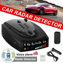 

2021 Radar Car Radar Detector English Russian anti radar detector Vehicle V7 Speed Alarm Systems & Security Radar Detectors