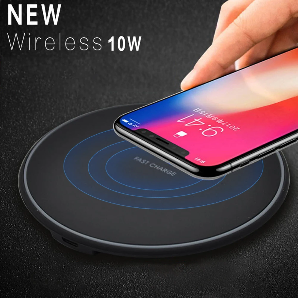 10W Fast Wireless Charger For Samsung Galaxy S9/S9+ S8 S7 Note 9 S7 Edge USB Wireless Charging Pad for iPhone XS Max XR X 8 Plus
10W Fast Wireless Charger For Samsung Galaxy S9/S9+ S8 S7 Note 9 S7 Edge USB Wireless Charging Pad for iPhone XS Max XR X 8 Plus
