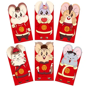 6 Pcs High Quality Kawaii 2020 Chinese Fortune Rat Year Red Envelope Children New Year Red Pocket For Student Kids Gift
6 Pcs High Quality Kawaii 2020 Chinese Fortune Rat Year Red Envelope Children New Year Red Pocket For Student Kids Gift