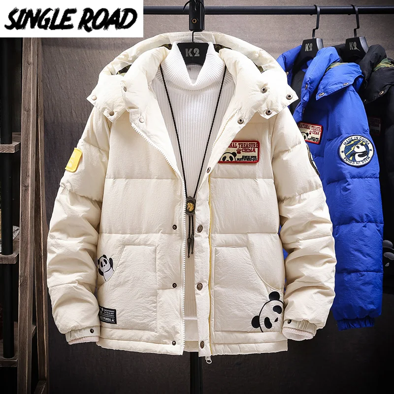 SingleRoad Mens Winter Down Jacket Men 2021 Panda Print Fashion Hooded Puffer Jacket Coat Male Hip Hop Streetwear Parkas Men
SingleRoad Mens Winter Down Jacket Men 2021 Panda Print Fashion Hooded Puffer Jacket Coat Male Hip Hop Streetwear Parkas Men