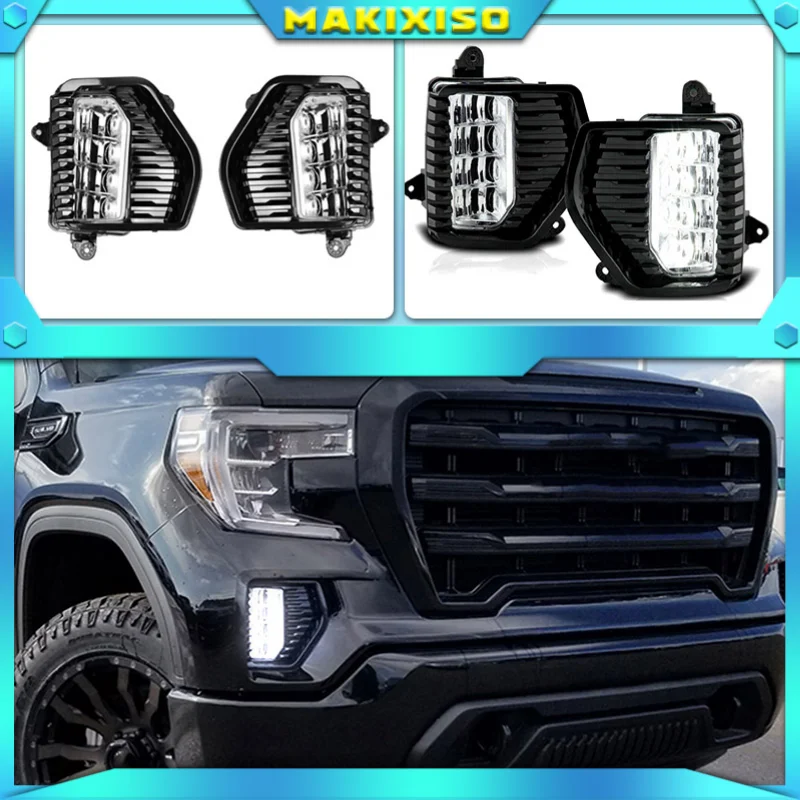 1 Pair Car LED Fog Light DRL Lamp w/ Bezel Cover Wiring Set For GMC Sierra 1500 2019-2020 Headlight Driving Fog light
1 Pair Car LED Fog Light DRL Lamp w/ Bezel Cover Wiring Set For GMC Sierra 1500 2019-2020 Headlight Driving Fog light