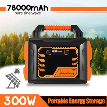 300W Power Bank 110V/220V 288Wh Lithium Battery Solar Power Storage Generator Inverter UPS Power Station Energy Storage 78000mAh
300W Power Bank 110V/220V 288Wh Lithium Battery Solar Power Storage Generator Inverter UPS Power Station Energy Storage 78000mAh