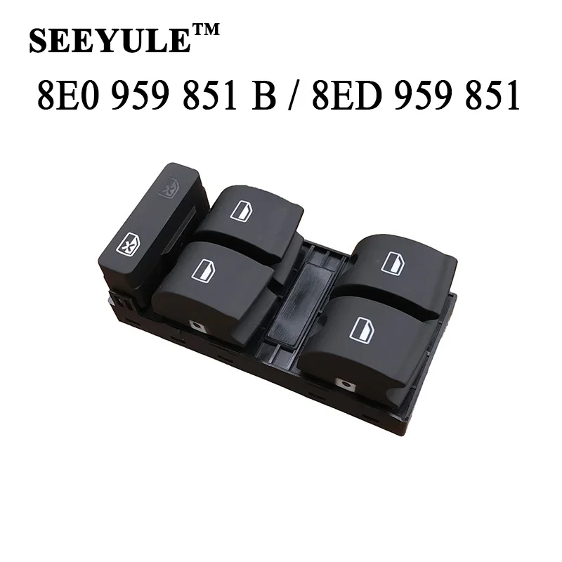 1pc SEEYULE 8E0 959 851 B / 8ED 959 851 Car Window Lifter Switch Control Switch 8E0 959 851B for Audi A4B6 A4B7
1pc SEEYULE 8E0 959 851 B / 8ED 959 851 Car Window Lifter Switch Control Switch 8E0 959 851B for Audi A4B6 A4B7
