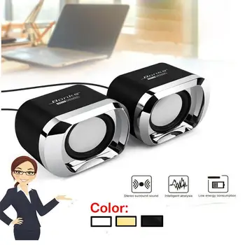 2pcs/set Mini USB Wired Computer Speakers 3.5mm AUX Jack Stereo Sound Subwoofer Desktop PC Laptop Portable Speakers Loudspeaker
2pcs/set Mini USB Wired Computer Speakers 3.5mm AUX Jack Stereo Sound Subwoofer Desktop PC Laptop Portable Speakers Loudspeaker