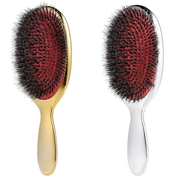 2Pcs Bristle Nylon Hair Brush Scalp Massage Combs Wet Curly Hair Brush Anti-Static Hair Extension Brush Salon Styling Tools
2Pcs Bristle Nylon Hair Brush Scalp Massage Combs Wet Curly Hair Brush Anti-Static Hair Extension Brush Salon Styling Tools