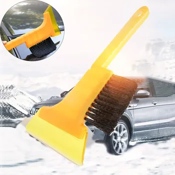 

2in1 Winter Car Ice Scraper Snow Brush Retractable Window Shovel Removal Brush Car accessories skrobaczka do szyb for Volvo