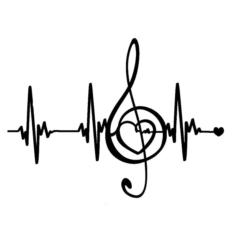 Car Sticker Creative Music Pulse Heart Line PVC Sticker Car Decal Silhouette 18CM* 13.3cm
Car Sticker Creative Music Pulse Heart Line PVC Sticker Car Decal Silhouette 18CM* 13.3cm