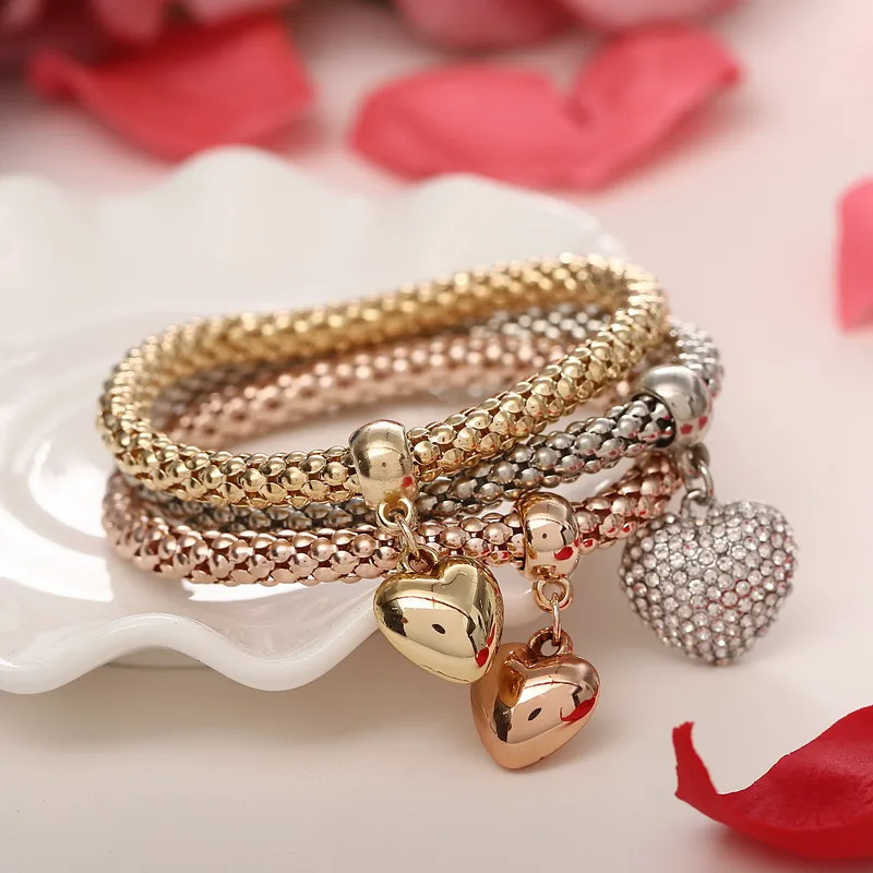 3 Pcs/Set Crystal Owl Heart Charm Bracelets & Bangles Gold/Silver Plated Elephant Anchor Pendants Rhinestone Bracelets For Women
3 Pcs/Set Crystal Owl Heart Charm Bracelets & Bangles Gold/Silver Plated Elephant Anchor Pendants Rhinestone Bracelets For Women