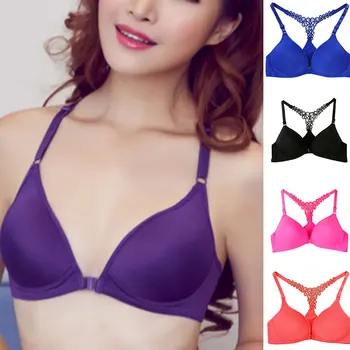 Lace Top Wireless Bra Push Up Seamless Bra Front Closure Lingerie for Women Underwear TT@88
Lace Top Wireless Bra Push Up Seamless Bra Front Closure Lingerie for Women Underwear TT@88