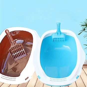 Cat Bedpan Anti Splash Kitten Toilet Litter Box Plastic Home Sand Box Clean Toilette Puppy Ceaning Toilet Training Pet Supplies 
Cat Bedpan Anti Splash Kitten Toilet Litter Box Plastic Home Sand Box Clean Toilette Puppy Ceaning Toilet Training Pet Supplies