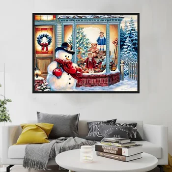 5D DIY Diamond Painting Home Decor Picture of Rhinestones Full Round Diamond Embroidery Christmas Snowman Window
5D DIY Diamond Painting Home Decor Picture of Rhinestones Full Round Diamond Embroidery Christmas Snowman Window