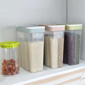 4 Grids 2.6L Food Storage Container Plastic Kitchen Refrigerator Flour Rice Box Multigrain Storage Jar Transparent Sealed Cans
4 Grids 2.6L Food Storage Container Plastic Kitchen Refrigerator Flour Rice Box Multigrain Storage Jar Transparent Sealed Cans