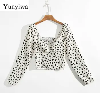 2020 New Wave Point Print Long-sleeved Shirt Womens Tops Blouses Vintage Shirts Korean Fashion Clothing Blusas Mujer De Moda 
2020 New Wave Point Print Long-sleeved Shirt Womens Tops Blouses Vintage Shirts Korean Fashion Clothing Blusas Mujer De Moda