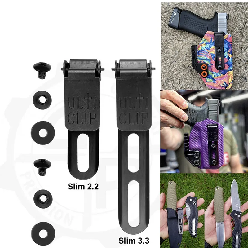 UltiClip Slim 3.3 2.2 Clips KYDEX HOLSTER CLIPS K Sheath Waist Clip System Scabbard Back Clip Hunting Accessories
UltiClip Slim 3.3 2.2 Clips KYDEX HOLSTER CLIPS K Sheath Waist Clip System Scabbard Back Clip Hunting Accessories