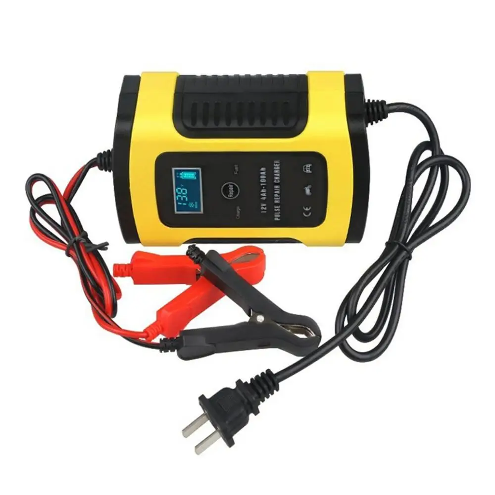 Full Automatic Car Battery Charger 110V To 220V To 12V 6A LCD Smart Fast for Auto Motorcycle Lead-Acid Batteries Charging
Full Automatic Car Battery Charger 110V To 220V To 12V 6A LCD Smart Fast for Auto Motorcycle Lead-Acid Batteries Charging