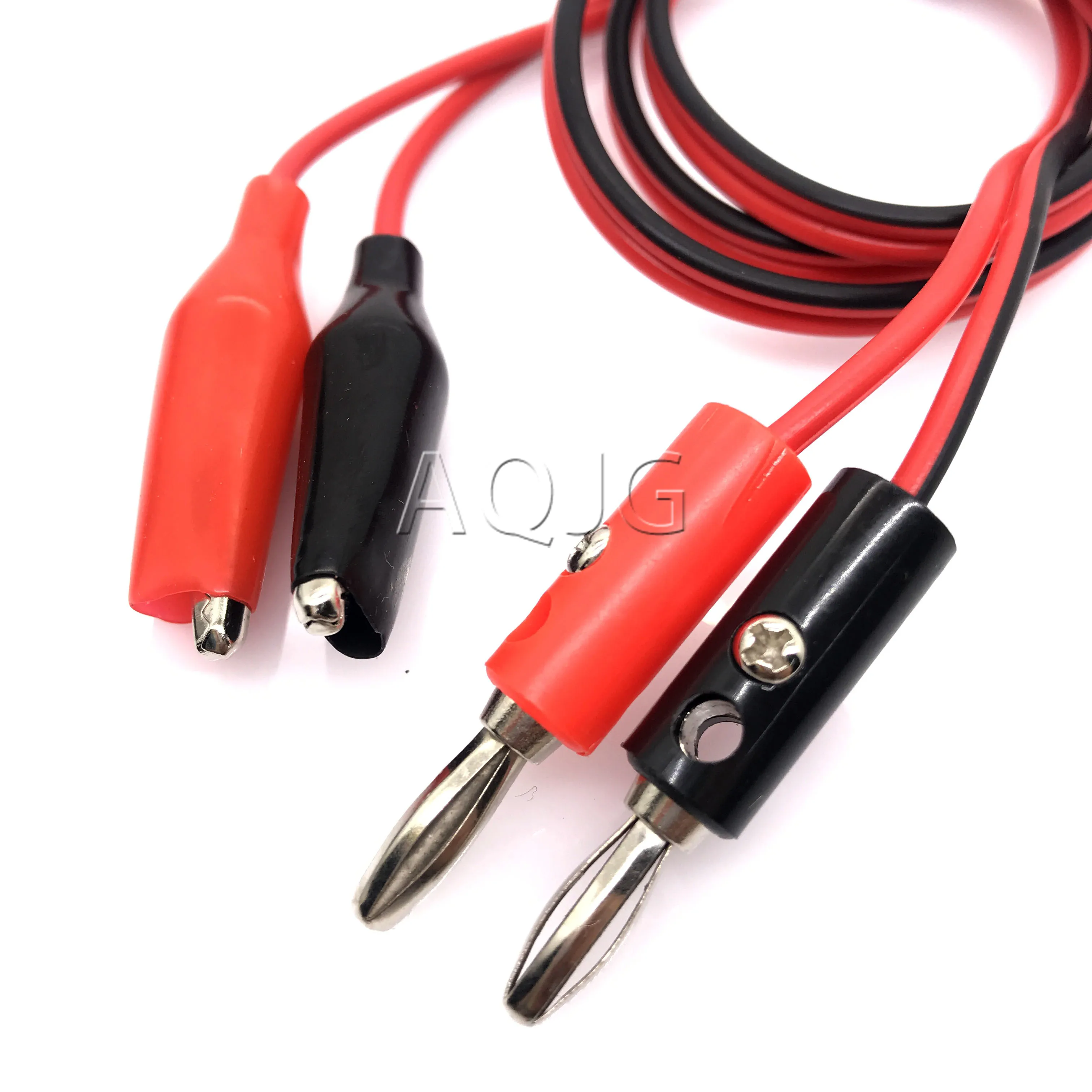 

1M Alligator Cilp to AV Banana Plug Test Cable Lead Connector Dual Tester Probe 35mm Crocodile Clip for Multimeter Measure Tool