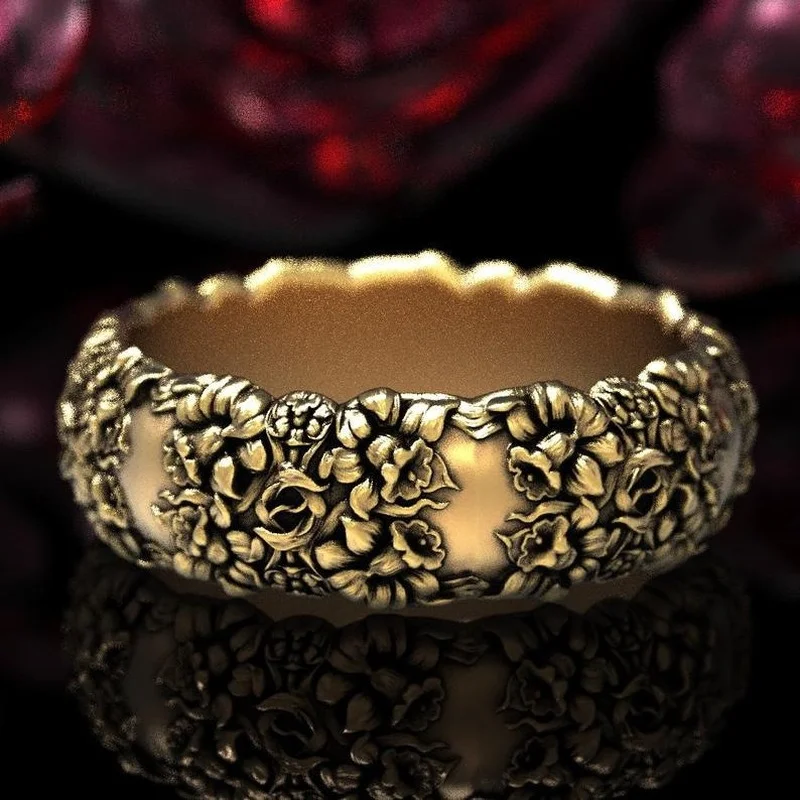 2024 Trend Fashion Retro Pattern Carved Flowers Women's Rings Men's Ring Couple Rings Mens Jewellery Bijouterie Female Wedding
2024 Trend Fashion Retro Pattern Carved Flowers Women's Rings Men's Ring Couple Rings Mens Jewellery Bijouterie Female Wedding