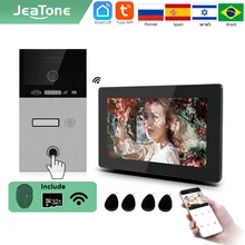 Jeatone TUYA 7”IP WIFI wireless Video Intercom for Apartment 1F Monitor Doorbell outdoor unitd with Fingerprint /RFIC card
Jeatone TUYA 7”IP WIFI wireless Video Intercom for Apartment 1F Monitor Doorbell outdoor unitd with Fingerprint /RFIC card