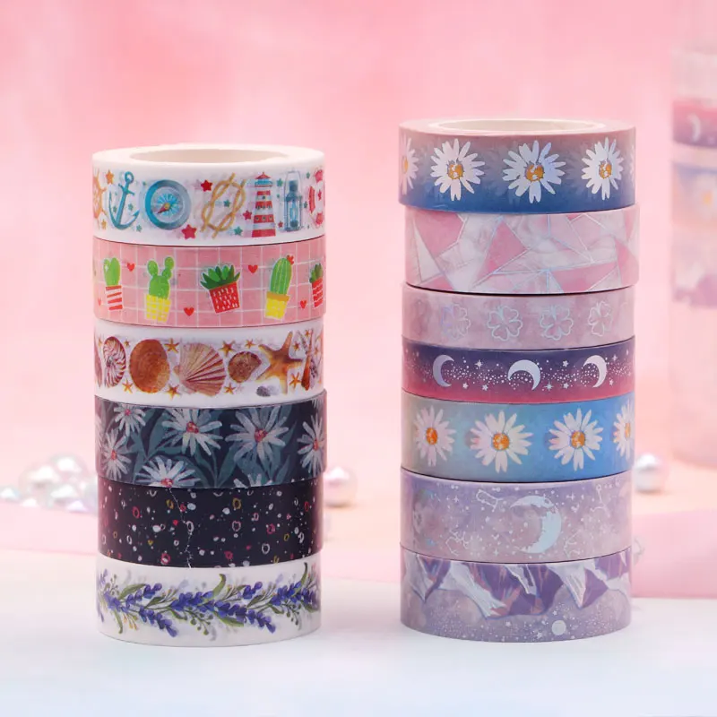 Kawaii Daisy moon Washi Tape Ocean geometry Decorative Adhesive Tape DIY Scrapbooking Sticker Label Stationery Masking tape
Kawaii Daisy moon Washi Tape Ocean geometry Decorative Adhesive Tape DIY Scrapbooking Sticker Label Stationery Masking tape