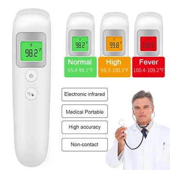 Forehead Thermometer Gun Temporal LCD Digital Infrared Fast and Accurate Adult Non-contact Health Care Body Temperature Device
Forehead Thermometer Gun Temporal LCD Digital Infrared Fast and Accurate Adult Non-contact Health Care Body Temperature Device