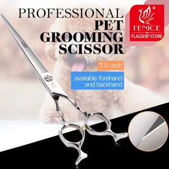 Fenice 7.0 Inch Professional Dog Grroming Scissors Straight Cutting Shears JP 440C Pet Groomer Tools Supplies
Fenice 7.0 Inch Professional Dog Grroming Scissors Straight Cutting Shears JP 440C Pet Groomer Tools Supplies