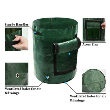 Vegetable Potato Growing Container Bags DIY Planter PE Cloth Planting Garden Pot Environmental-friendly, Waterproof
Vegetable Potato Growing Container Bags DIY Planter PE Cloth Planting Garden Pot Environmental-friendly, Waterproof