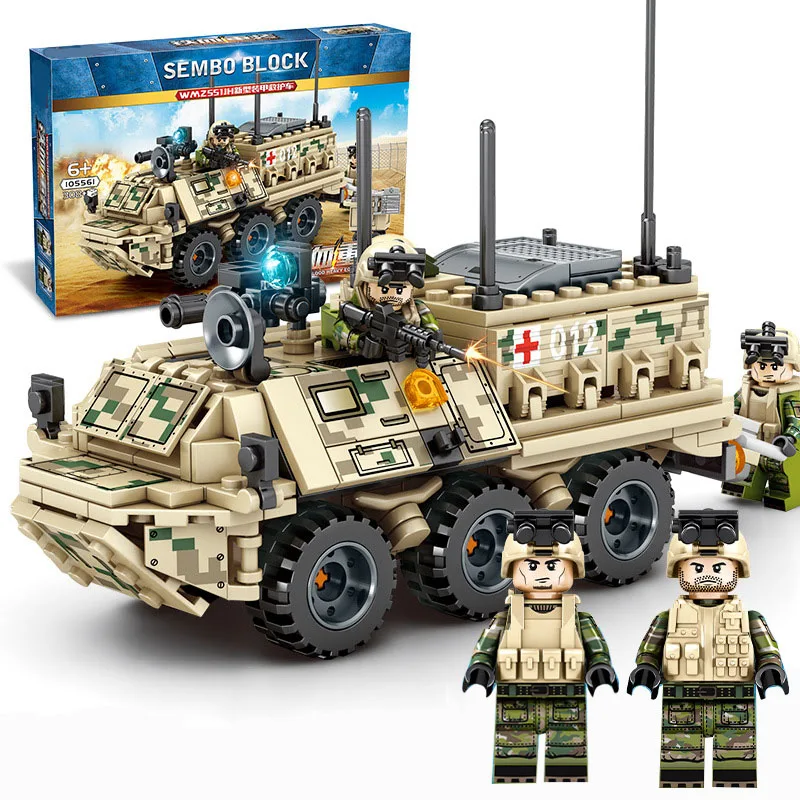 New Armored Ambulance Model Kit Compatible Legoing Children DIY Educational Assembled Military Building Blocks Brick Boy Toy P46
New Armored Ambulance Model Kit Compatible Legoing Children DIY Educational Assembled Military Building Blocks Brick Boy Toy P46