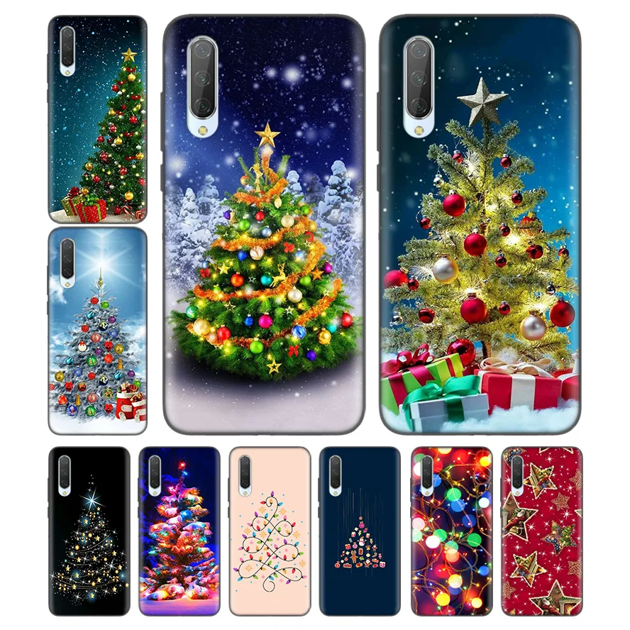 

Silicone Case For Xiaomi Redmi Note 7 7A 7S 8 6 6A 5 K20 Mi A1 A2 A3 8 9T CC9 CC9E Play Lite Pro F1 Cover Merry Christmas Tree