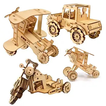 Wooden Puzzles DIY Assembly 3D Plane Car Model Education Kid Toy Table Decor Kids Educational Toys for Children Gift
Wooden Puzzles DIY Assembly 3D Plane Car Model Education Kid Toy Table Decor Kids Educational Toys for Children Gift