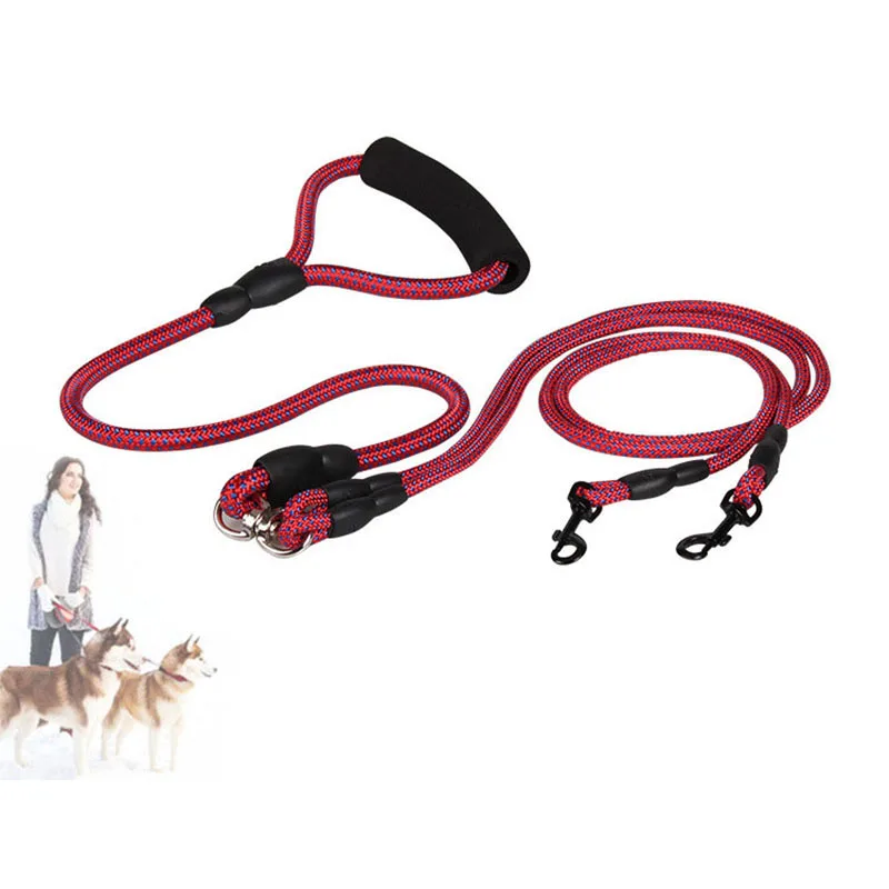 Two small dogs Leash Nylon 1 leash for 2 Dogs Double puppy pet traction rope soft Foam handle dog lead for small Medium Dogs
Two small dogs Leash Nylon 1 leash for 2 Dogs Double puppy pet traction rope soft Foam handle dog lead for small Medium Dogs