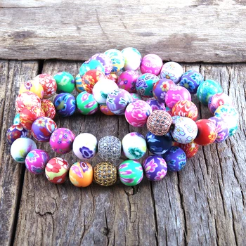 RH Fashion Boho Jewelry Summer Beach Polymer Clay Simple Colorful Short Beaded Bracelets Women Jewelry Gift DropShipping
RH Fashion Boho Jewelry Summer Beach Polymer Clay Simple Colorful Short Beaded Bracelets Women Jewelry Gift DropShipping