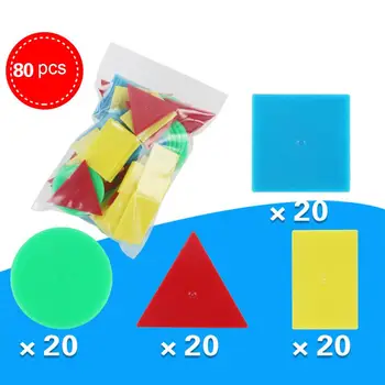 80Pcs/Set Kids Geometry Blocks Counting Round Triangle Square Disc Teaching Aids Mathematic Learning Educational Toy
80Pcs/Set Kids Geometry Blocks Counting Round Triangle Square Disc Teaching Aids Mathematic Learning Educational Toy