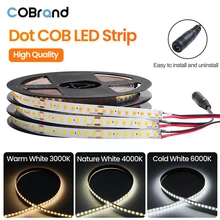 DC12V 24V Dot COB LED Strip Lights 8mm 160 LEDs/m High Density Flexible Tape 1m 3m 5m Dimmable Linear Ribbon 3000k 4000k 6000k
DC12V 24V Dot COB LED Strip Lights 8mm 160 LEDs/m High Density Flexible Tape 1m 3m 5m Dimmable Linear Ribbon 3000k 4000k 6000k